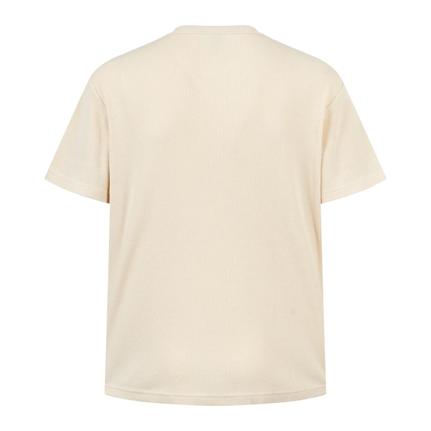 🅿️280 [Exclusive supply] CH Crow Heart Sanskrit Embroidered Waffle Short Sleeve (Apricot) The fabric is made of high-quality 230G cotton terry fabric, which is known for its clear lines and soft and delicate texture. Its waffle design not only enhances the visual effect, but also improves the breathability of the fabric. The embroidery patterns on the short sleeves are completed through fine handcrafts. In terms of craftsmanship, this short sleeve uses a special weaving machine to ensure the lightness and comfort of the fabric. The six prints on each piece of clothing have been tested through 3D electronic scanning to restore the details and ensure the clarity and fineness of the print. In addition, the overall fit of the clothes is loose and suitable for both men and women, providing a casual yet fashionable style. Size:S/M/L